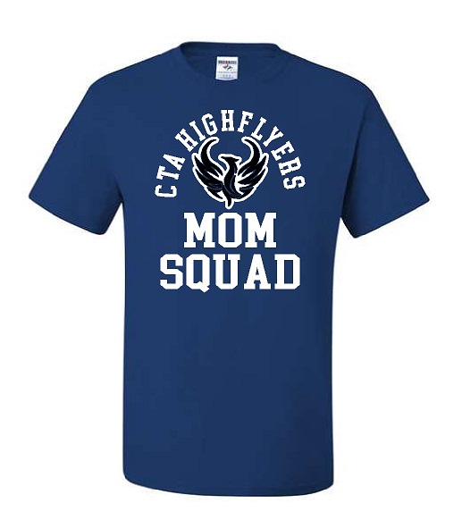 Item # 29MR-SQUAD – Unisex T-shirt in Royal with a 2 color front design ...
