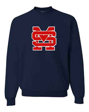 Item 562 JERZEES – NuBlend® Crewneck Sweatshirt *DESIGN 1* (YOUTH NAVY ...